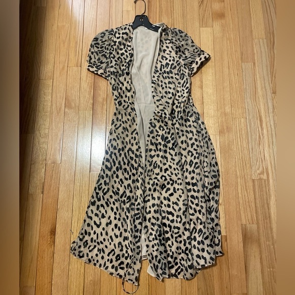 Alice + Olivia Cheetah Print Dress Size 2 - Picture 1 of 8